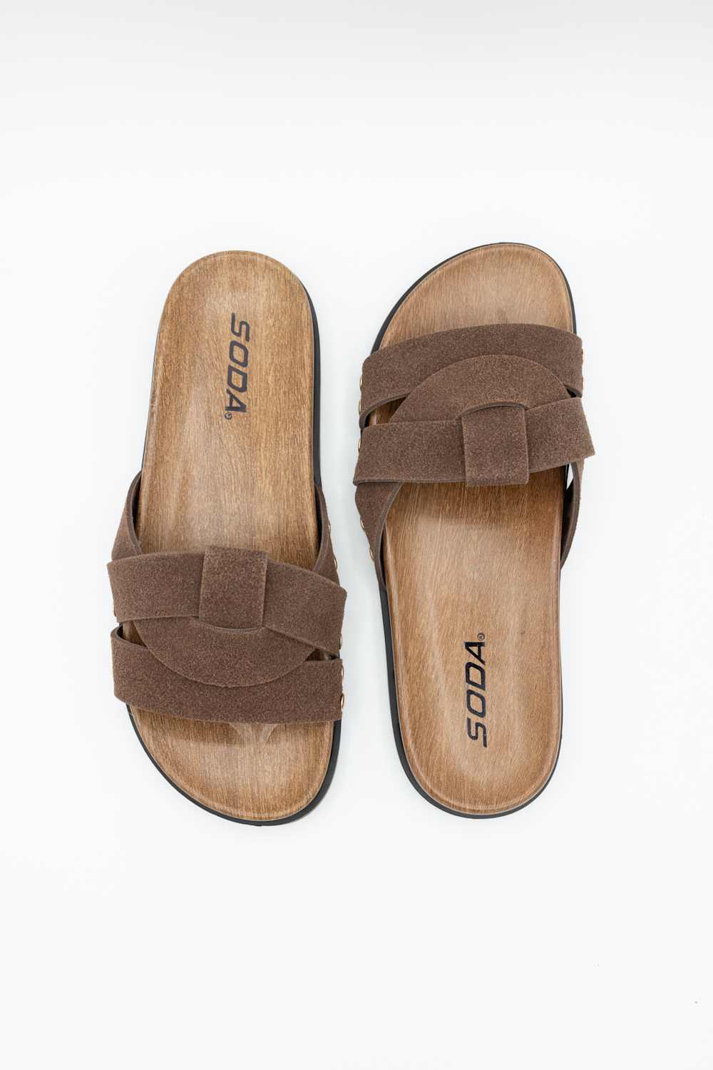 Soda Scout Slide Sandals in Brown | SCOUT-S BROWN - Image 6