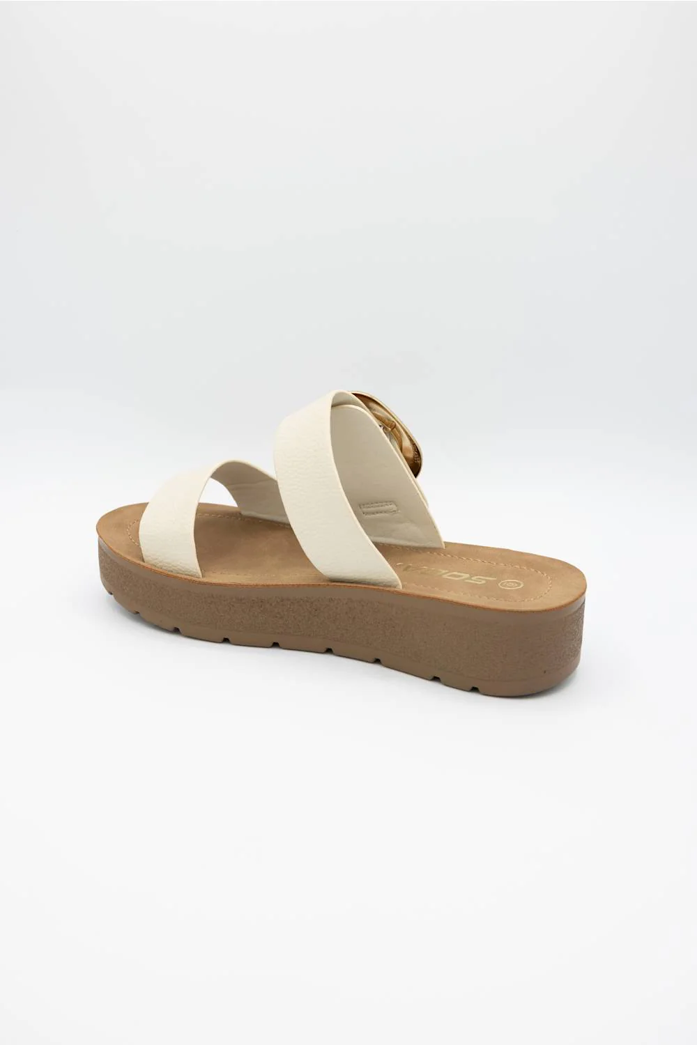 Soda Shance Platform Sandals for Women in Dark Bone | SHANCE-S DK BONE - Image 5