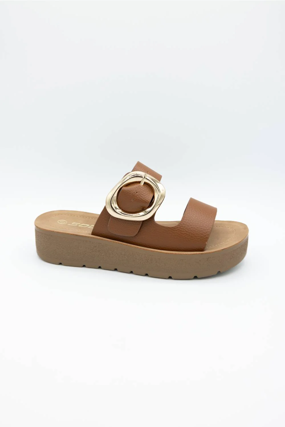 Soda Shance Platform Sandals for Women in Cognac | SHANCE-S COGNAC - Image 3