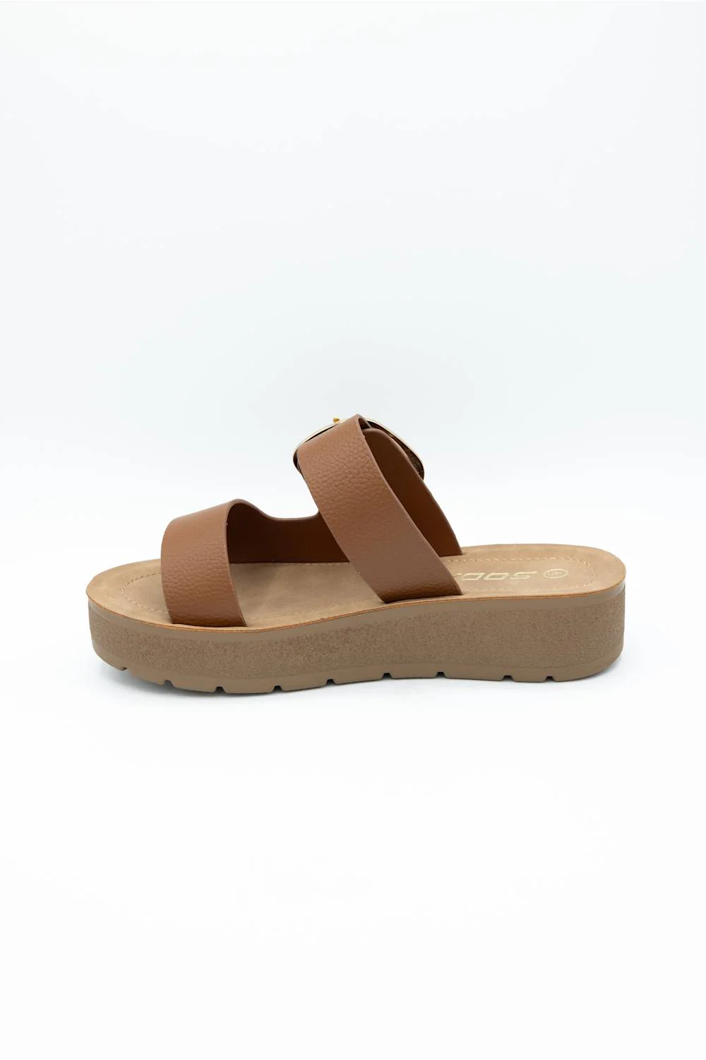 Soda Shance Platform Sandals for Women in Cognac | SHANCE-S COGNAC - Image 4