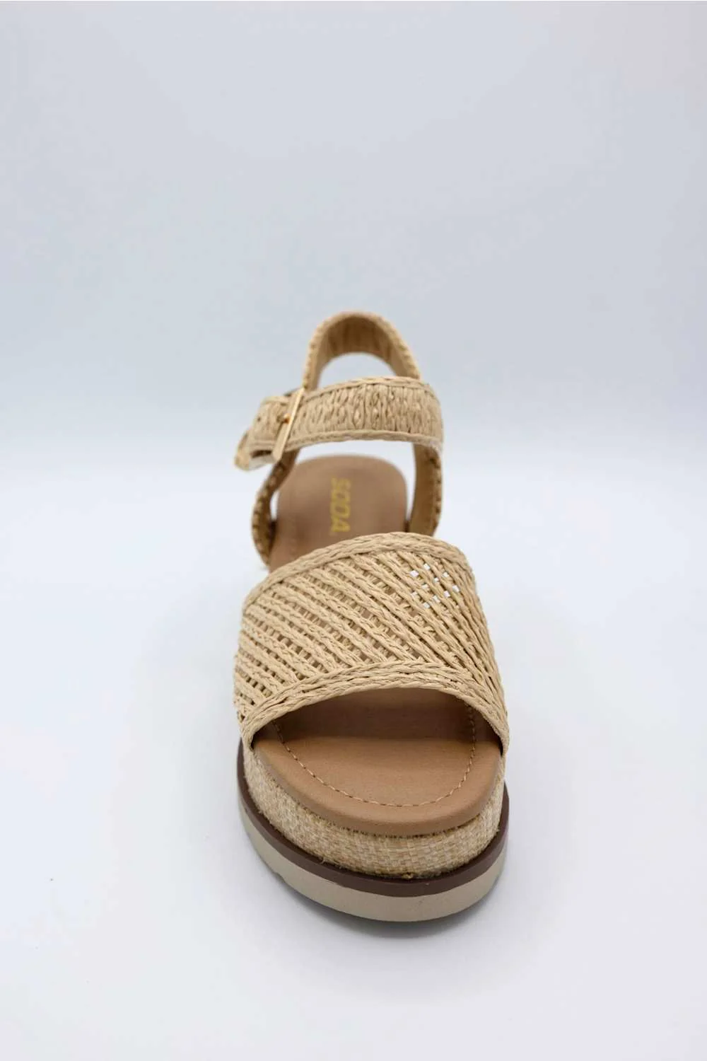 Soda Taite Platform Wedges for Women in Natural | TAITE-S NATRAFFIA - Image 3