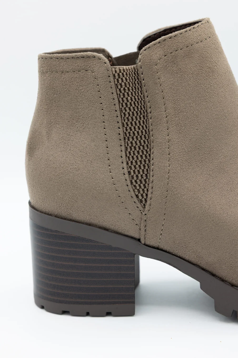 Soda Thumb Lug Booties for Women in Deep Taupe | THUMB-S DEEP TAUPE - Image 2