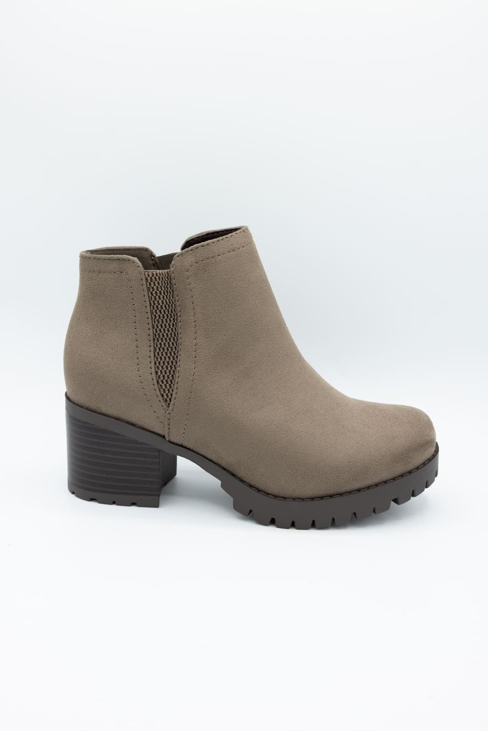 Soda Thumb Lug Booties for Women in Deep Taupe | THUMB-S DEEP TAUPE - Image 4