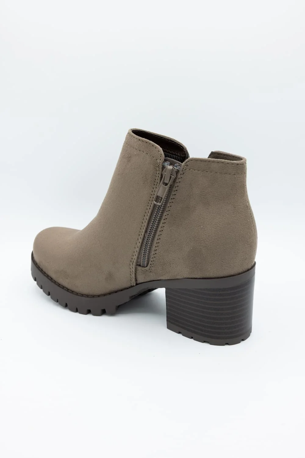 Soda Thumb Lug Booties for Women in Deep Taupe | THUMB-S DEEP TAUPE - Image 5