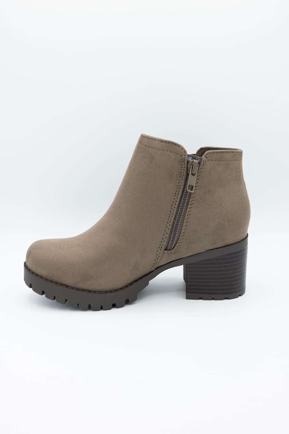 Soda Thumb Lug Booties for Women in Deep Taupe | THUMB-S DEEP TAUPE - Image 6