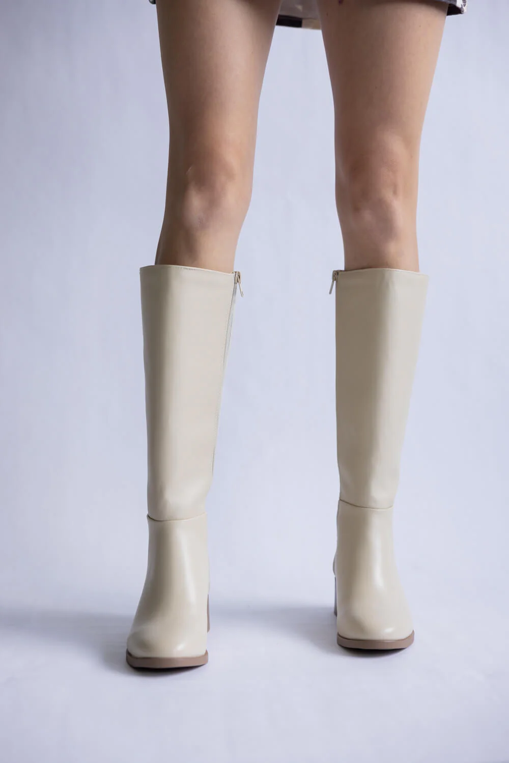 Soda Vintage Tall Boots for Women in Bone | VINTAGE-S BONE - Image 4