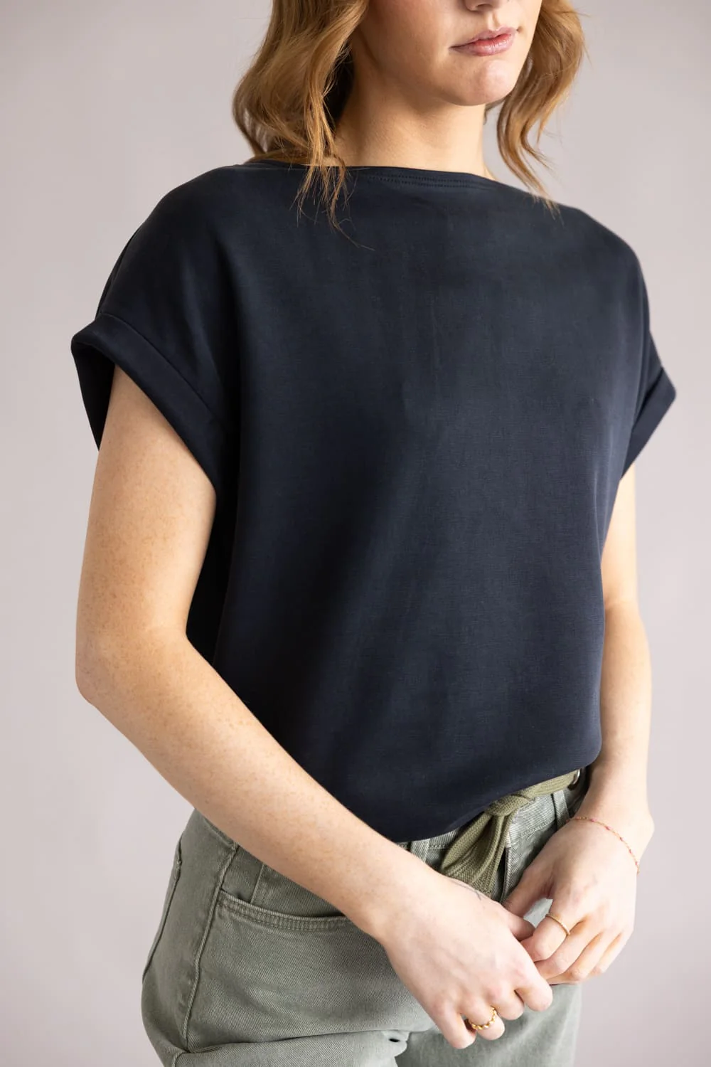 Soft Touch Top for Women in Black | 14651-BLK - Image 2