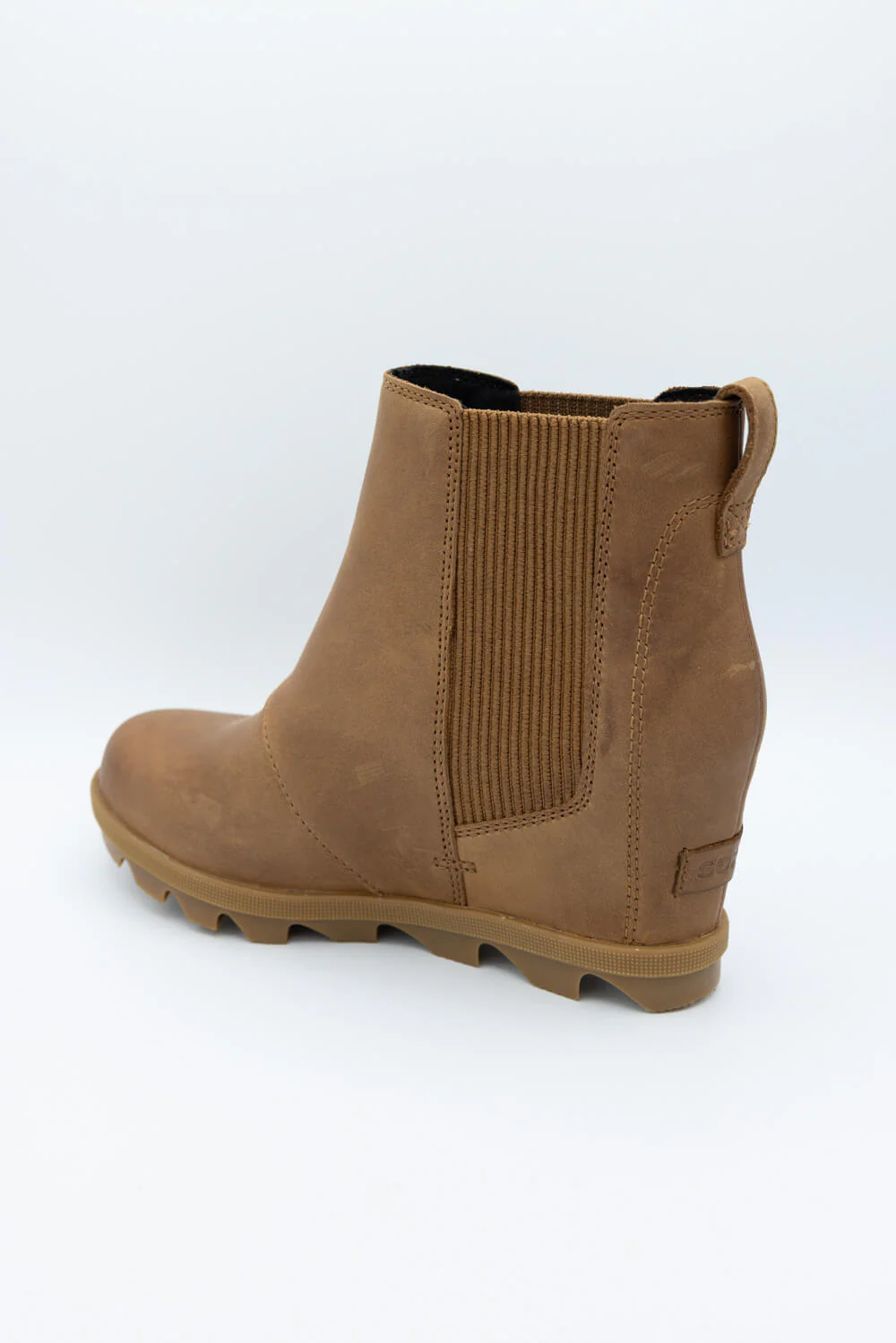 Sorel Joan Rhapsody Chelsea Wedge Booties for Women in Velvet Tan | 2154151-242 - Image 3