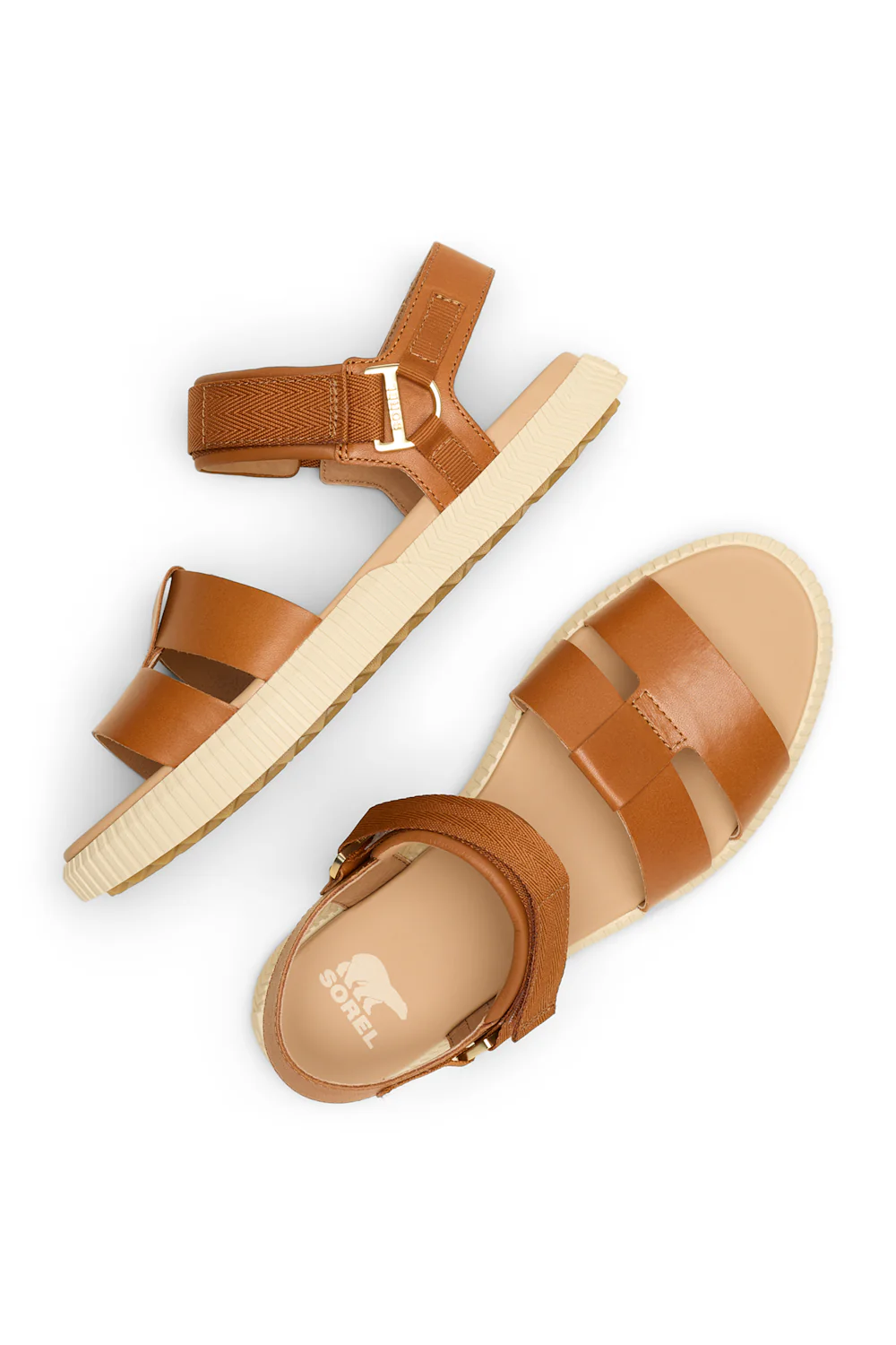 Sorel Ona Ave Ankle Strap Sandals for Women in Iced Tea | 2113191-222 - Image 3