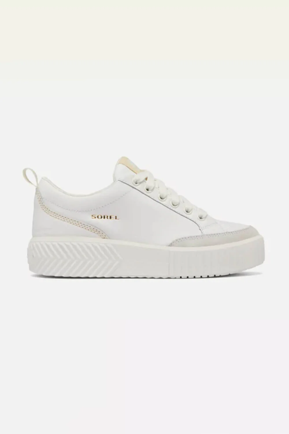 Sorel Out N About Ave Low Waterproof Sneakers for Women in Sea Salt/Bleached Ceramic | 2077991-125 - Image 2
