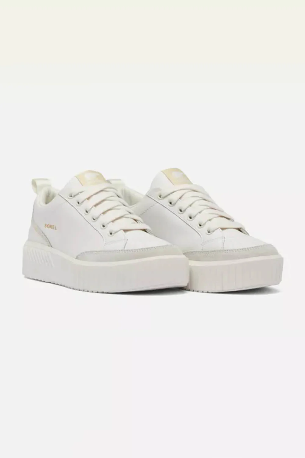 Sorel Out N About Ave Low Waterproof Sneakers for Women in Sea Salt/Bleached Ceramic | 2077991-125 - Image 3