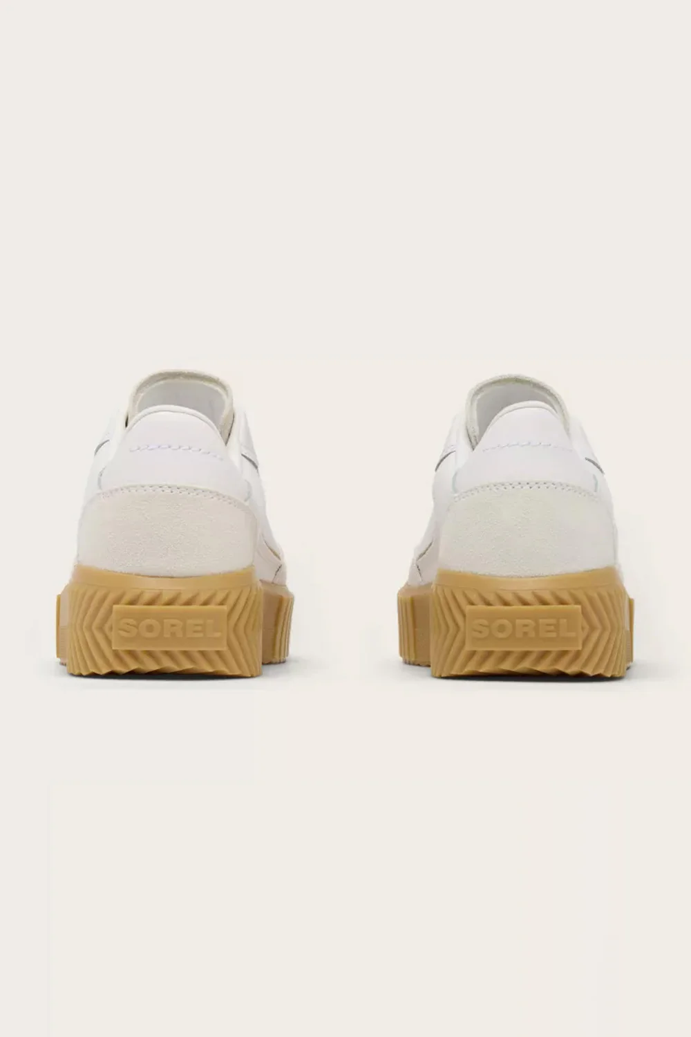 Sorel Out N About Ave T-Toe Sneakers for Women in Sea Salt/Gum | 2144991-125 - Image 9