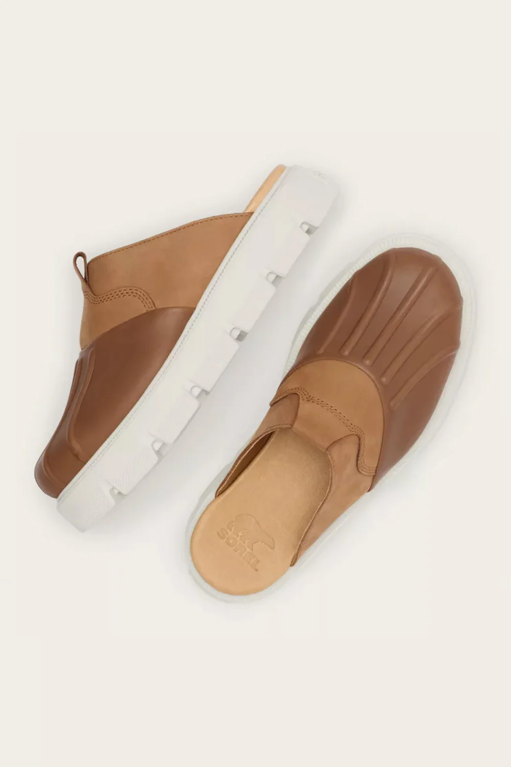 Sorel Rein CB Velvet Clogs for Women in Tan | 2113131-242 - Image 5