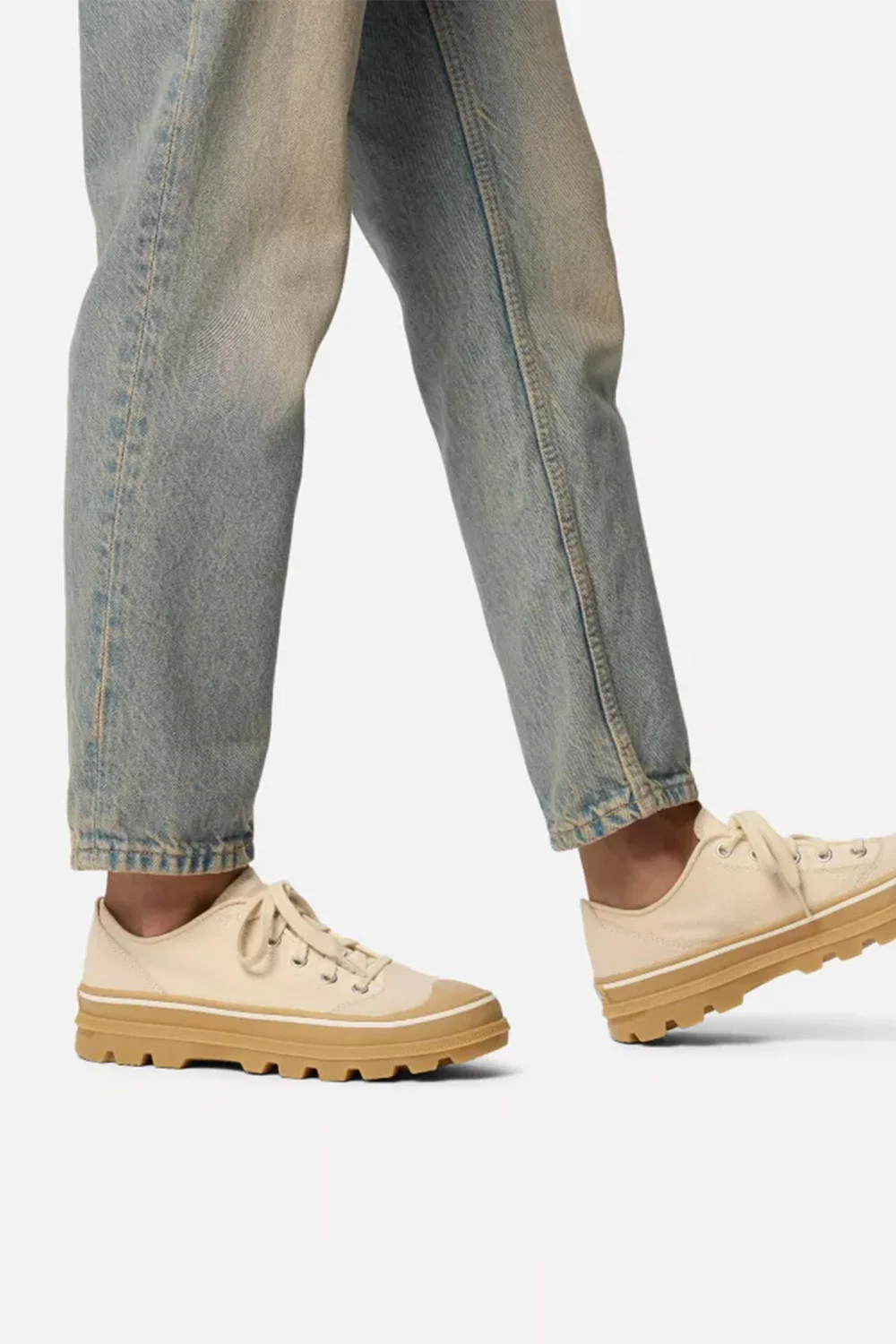 Sorel Scout N About Low Sneakers for Women in Chalk Gum | 2113251-191 - Image 2