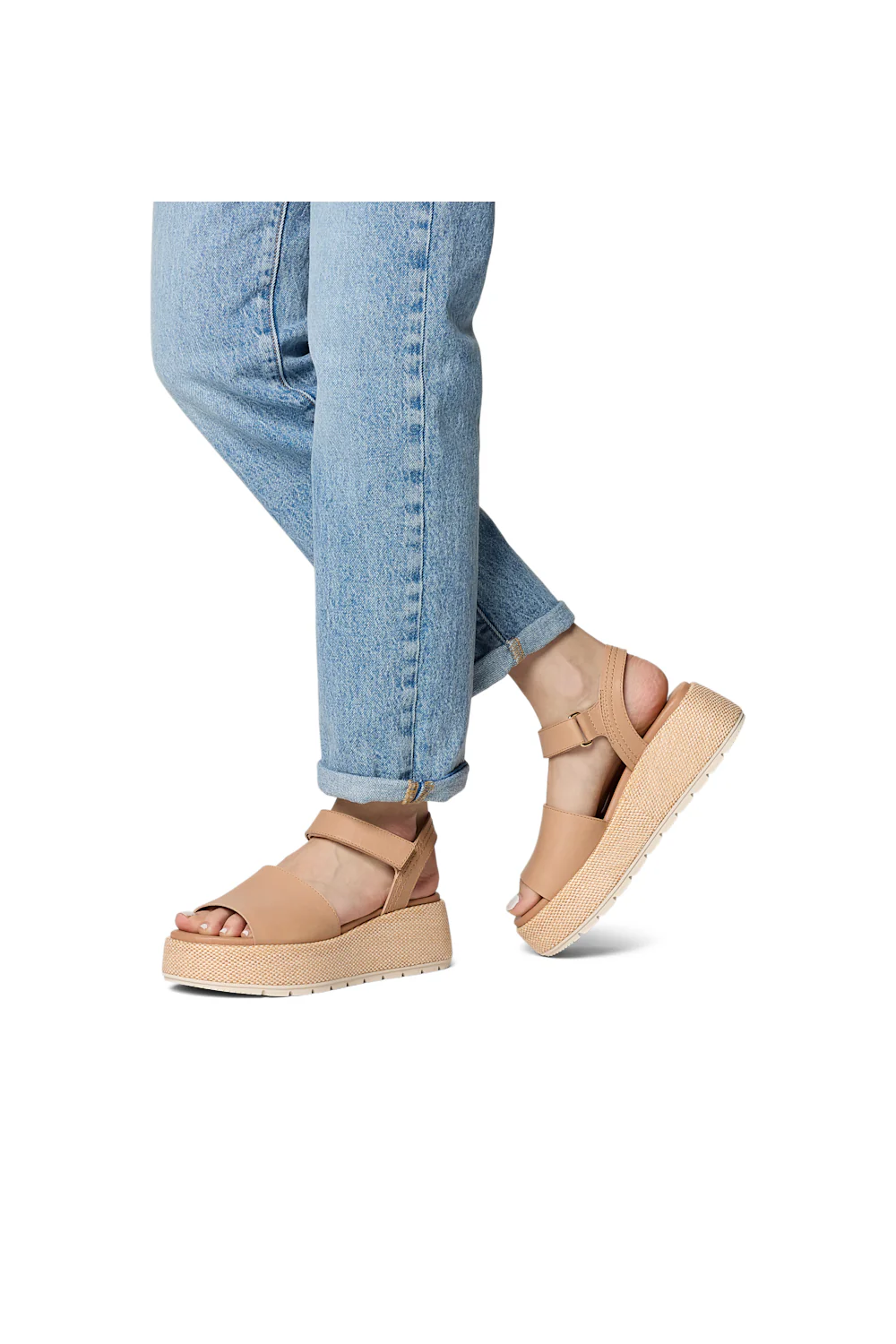 Sorel Sun Peak Platform Sandal for Women in Honest Beige | 2151301-246 - Image 8