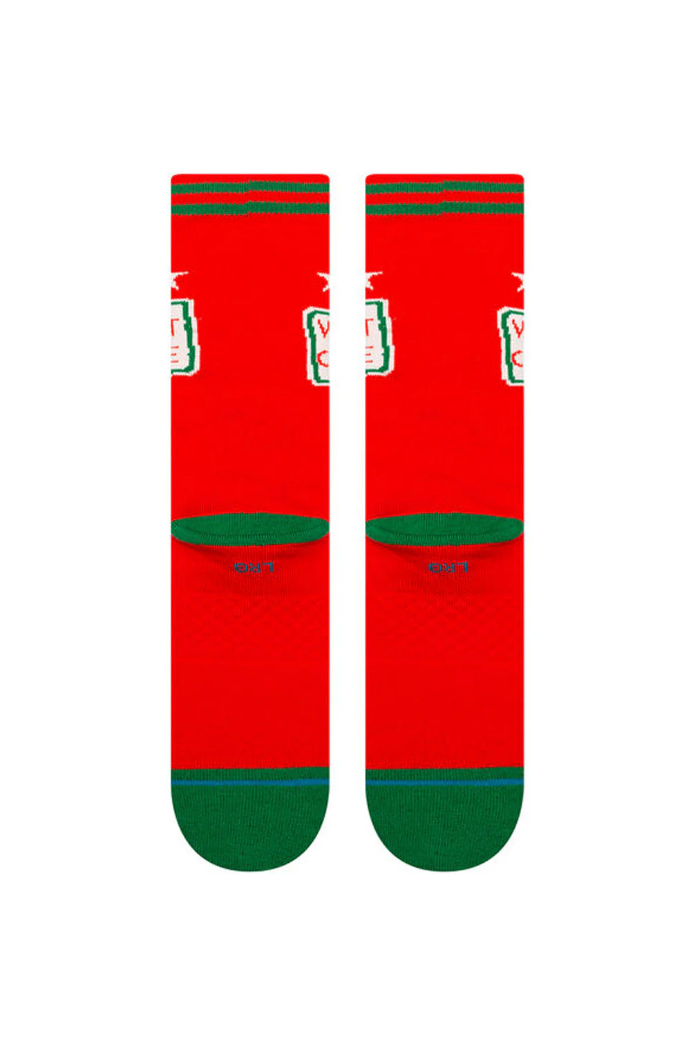 Stance Elf World’s Best Elf Crew Socks for Men in Red | A555D25WOR-RED - Image 3