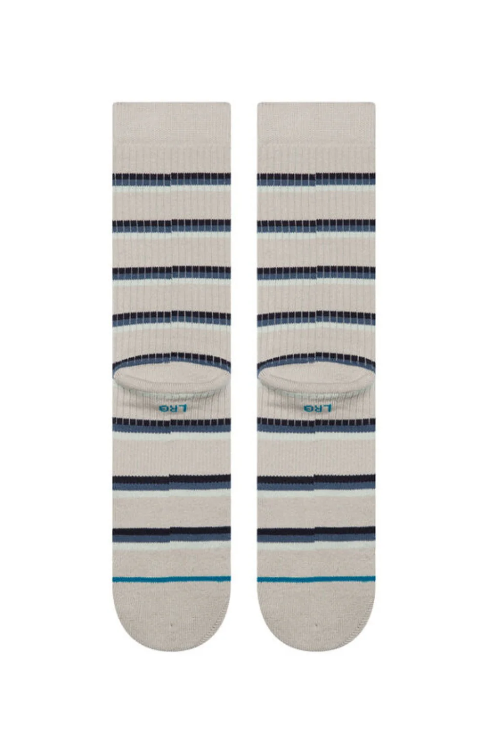 Stance Multi Stripe Ribbed Crew Socks for Men in Grey | A556D25MUL-GRY - Image 2