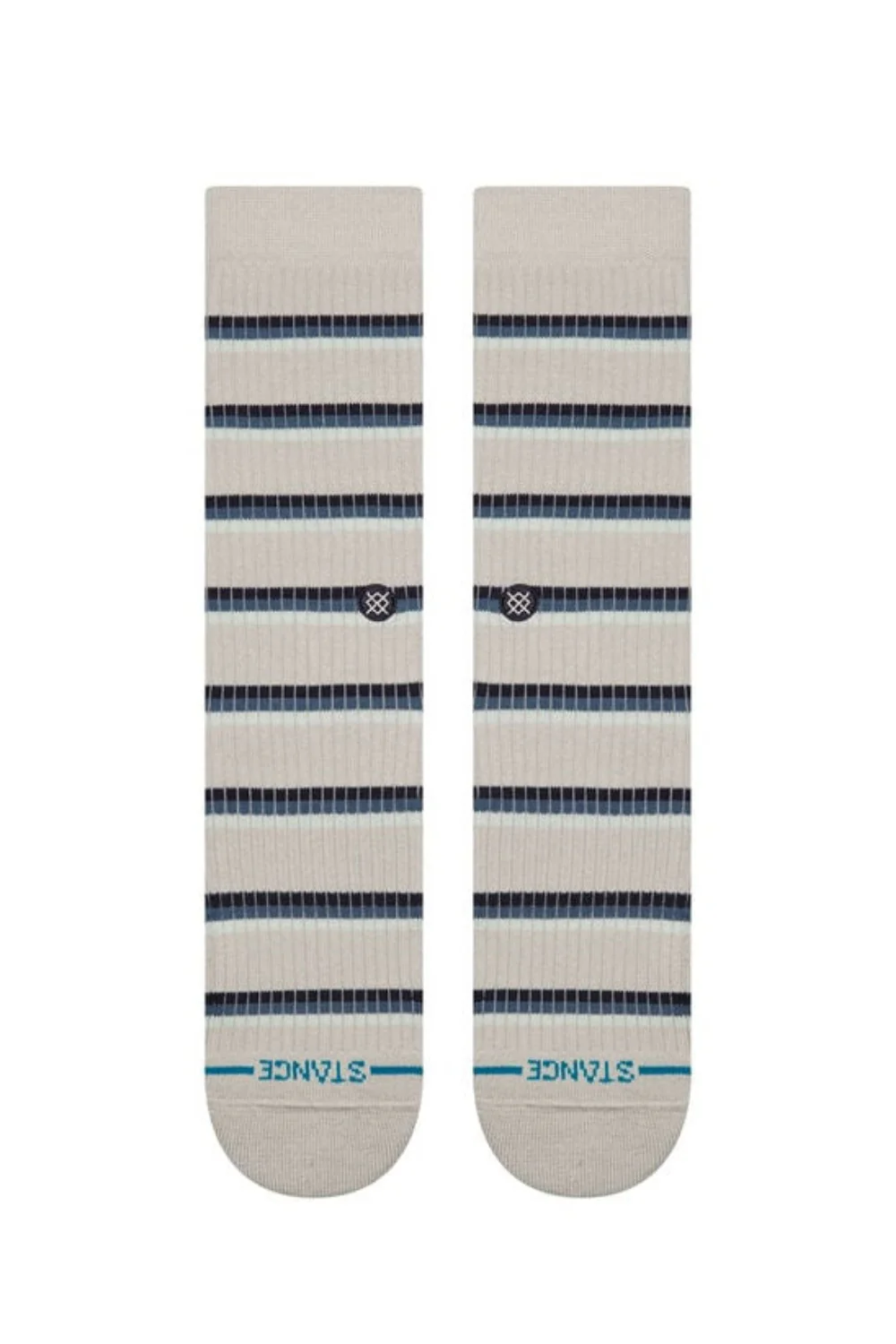 Stance Multi Stripe Ribbed Crew Socks for Men in Grey | A556D25MUL-GRY - Image 3