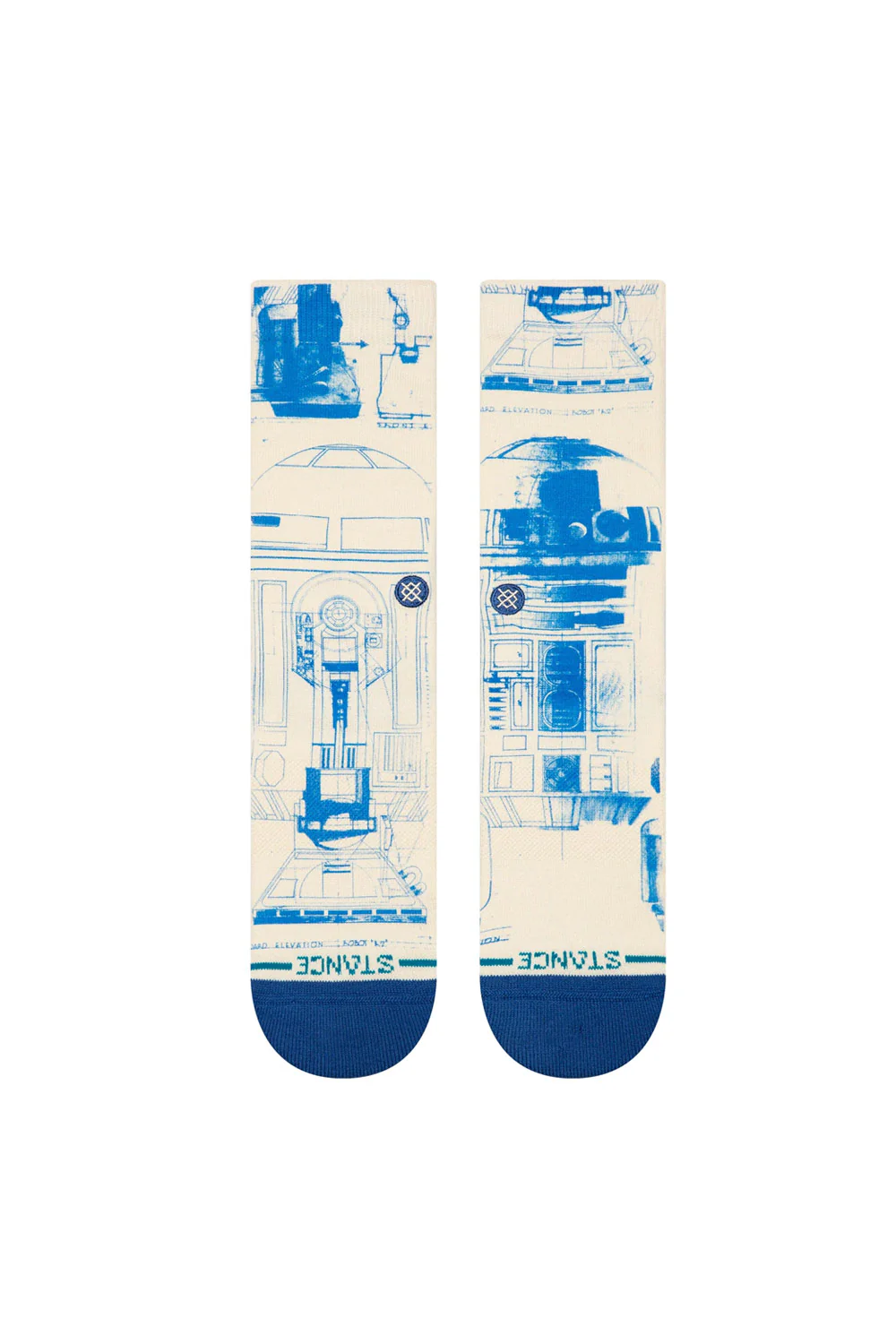 Stance R2 D2 Crew Socks for Men in Canvas | A555A25R2D-CVS - Image 2