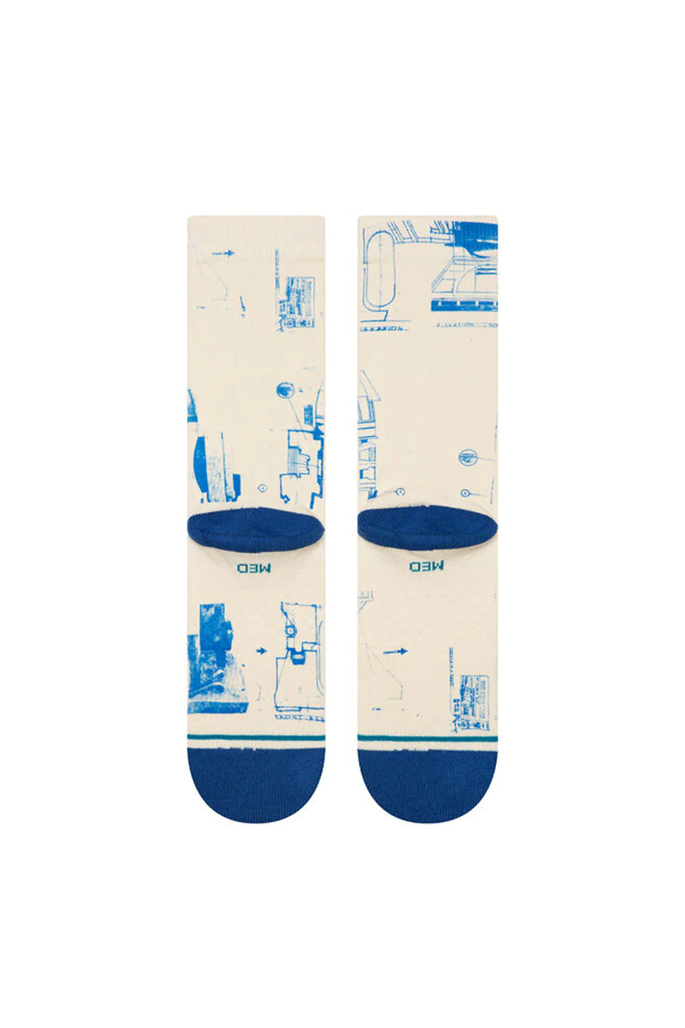 Stance R2 D2 Crew Socks for Men in Canvas | A555A25R2D-CVS - Image 3