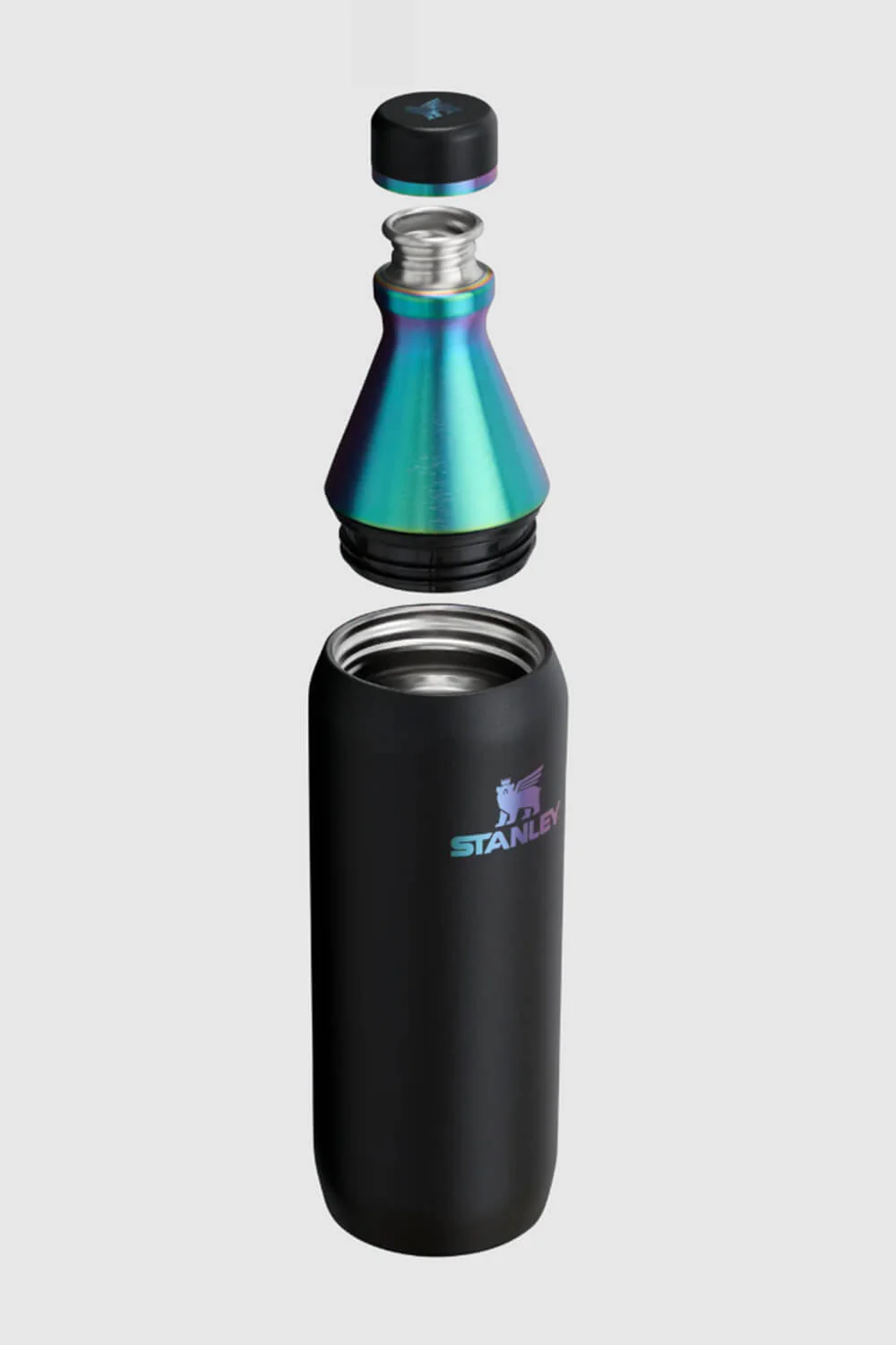 Stanley 20 oz All Day Slim Bottle in Black Chroma | 10-12069-010 BLACK - Image 2