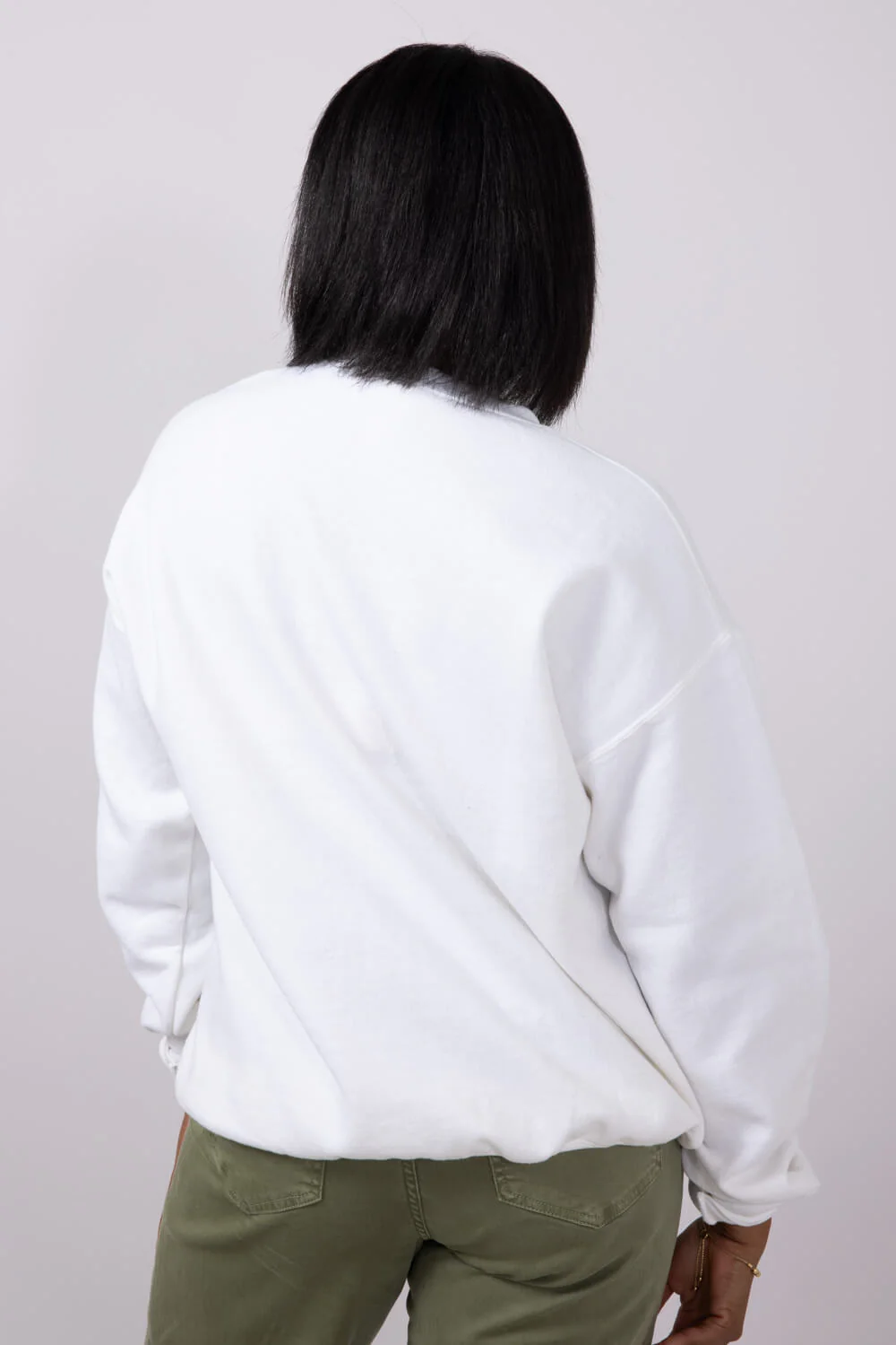 Stars Hollow Embroidered Sweatshirt for Women in Cream | H5962TK-CREAM - Image 3