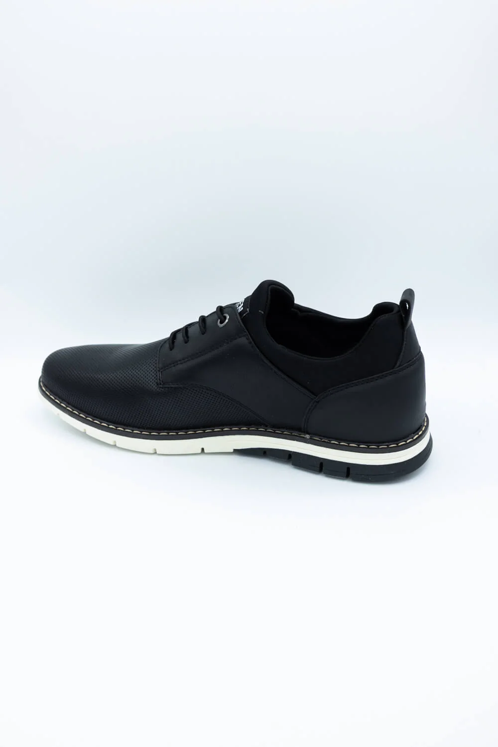 Steve Madden Lyddon Lace Up Shoes for Men in Black | MLYDDON-BLACK - Image 3