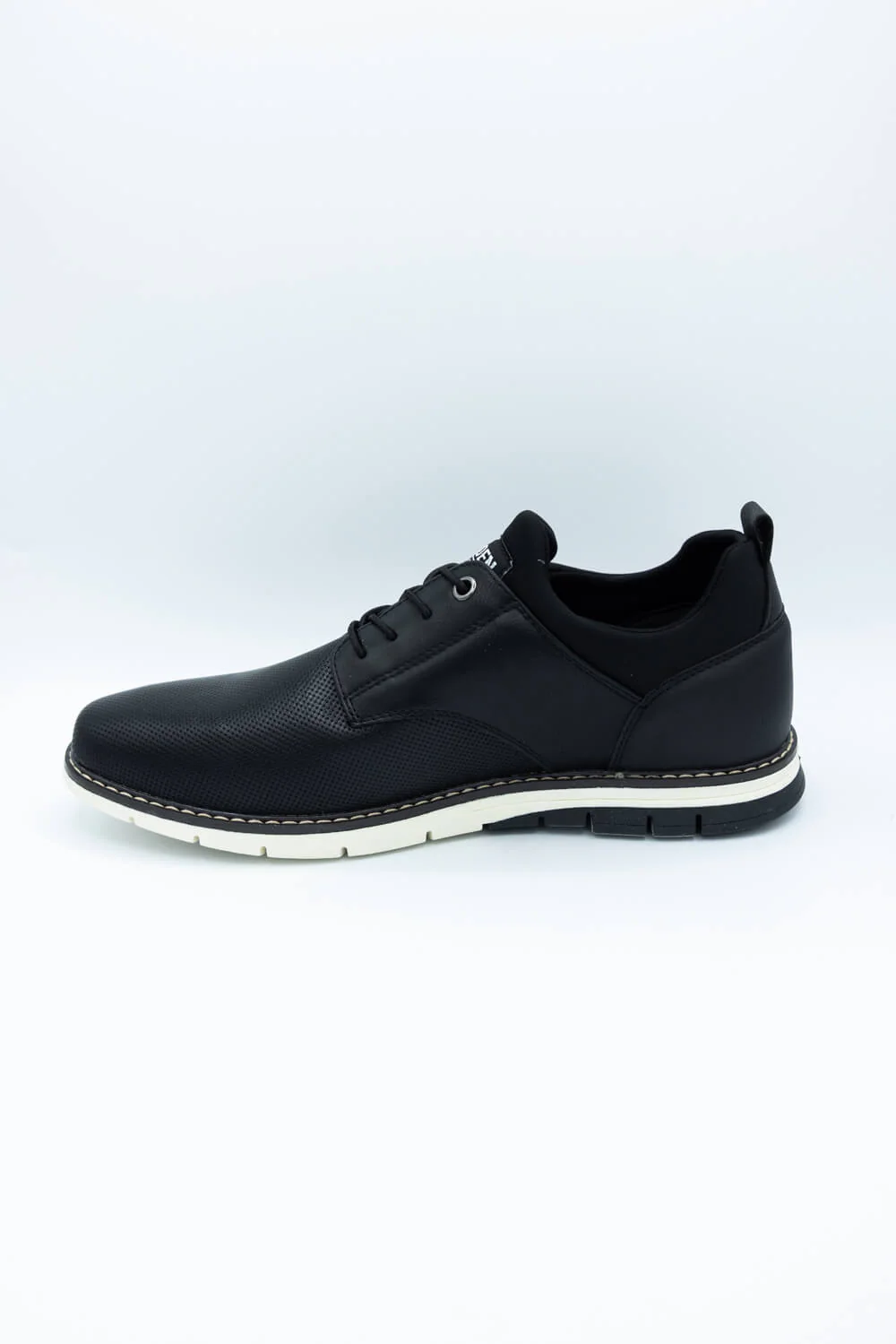 Steve Madden Lyddon Lace Up Shoes for Men in Black | MLYDDON-BLACK - Image 4