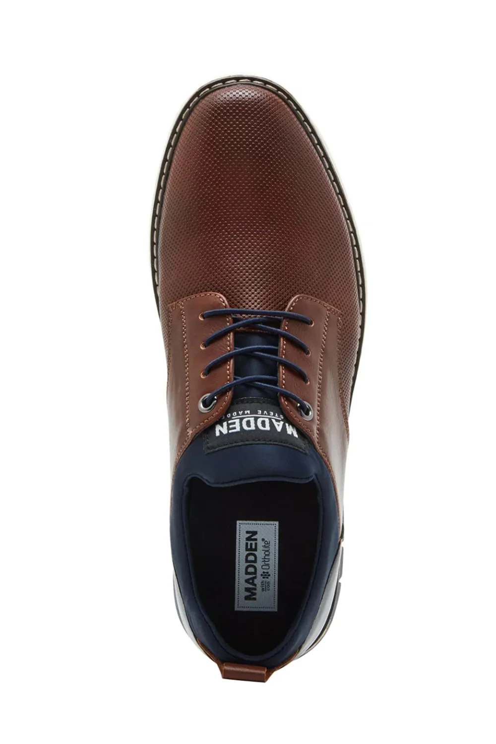 Steve Madden Lyddon Lace Up Shoes for Men in Cognac | LYDDON - Image 4