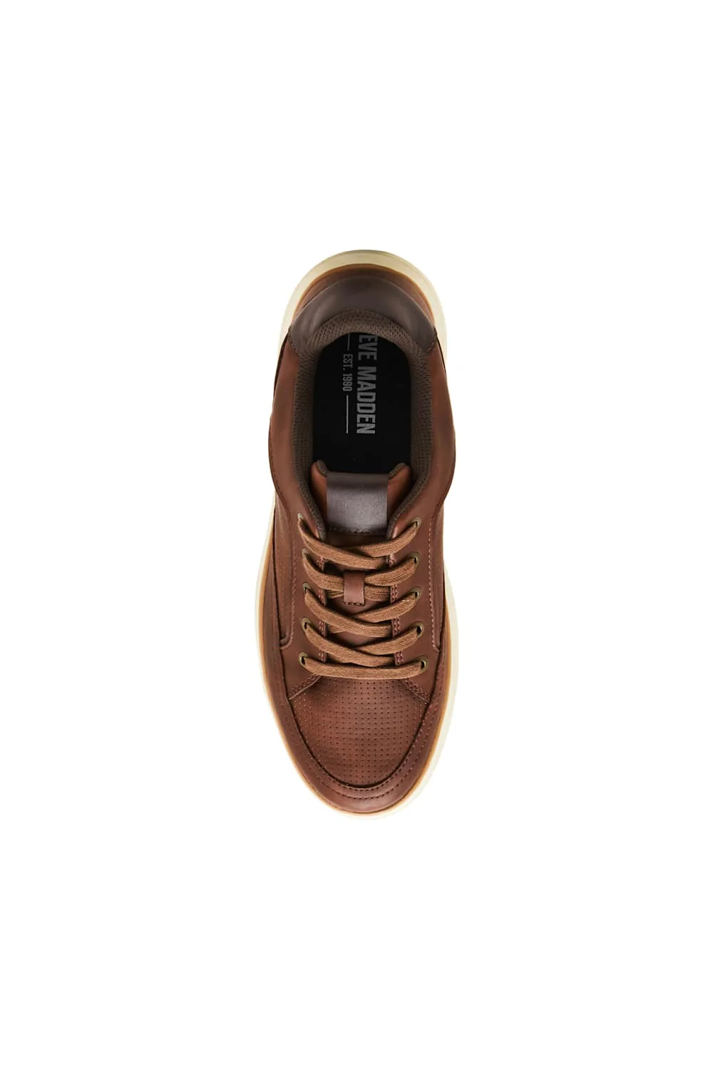Steve Madden Mparcel Lace Up Sneakers for Men in Cognac  | MPAR01M4-COGNAC - Image 5