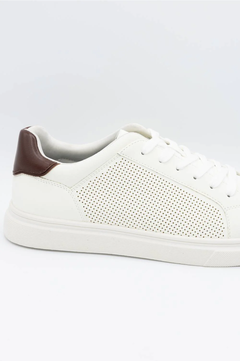 Steve Madden Philip Lace Up Sneakers for Men in White | MPHILIP-WHITE - Image 2