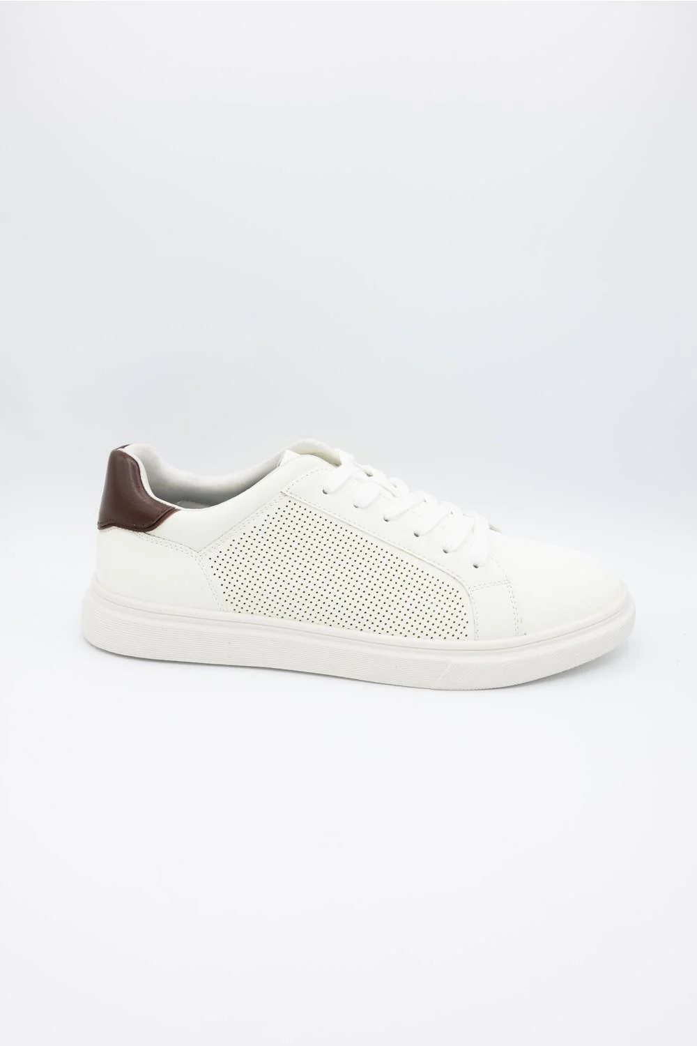 Steve Madden Philip Lace Up Sneakers for Men in White | MPHILIP-WHITE - Image 3