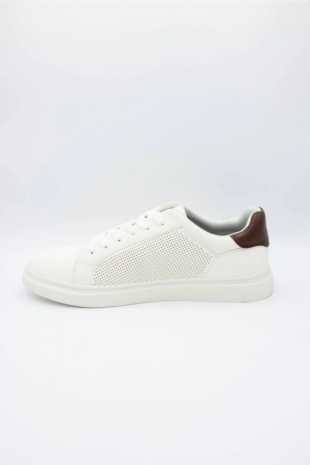 Steve Madden Philip Lace Up Sneakers for Men in White | MPHILIP-WHITE - Image 4