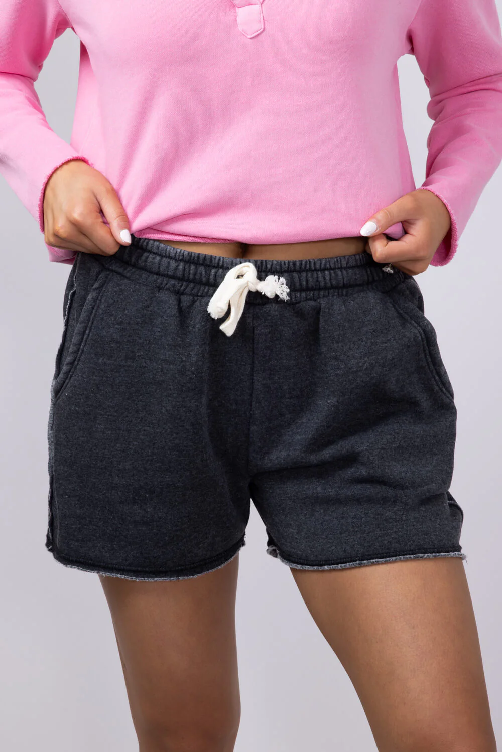 Super Soft Lounge Shorts for Women in Black | DZ24C274-BLACK - Image 3