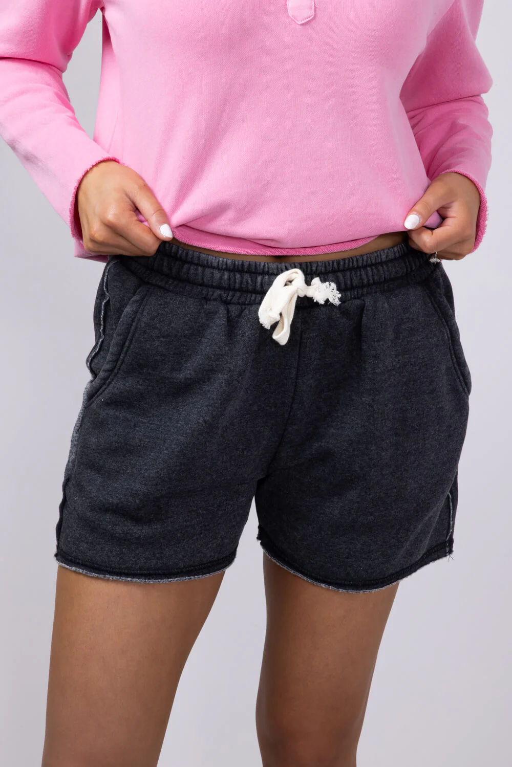 Super Soft Lounge Shorts for Women in Black | DZ24C274-BLACK - Image 4
