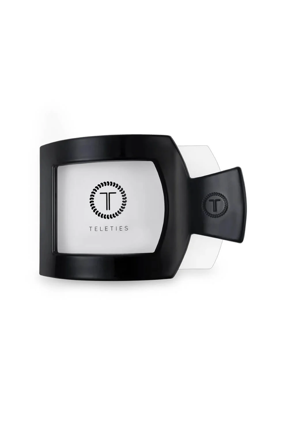 Teleties Large Flat Square Hair Clip in Black | TT-FCL02-002 - Image 3