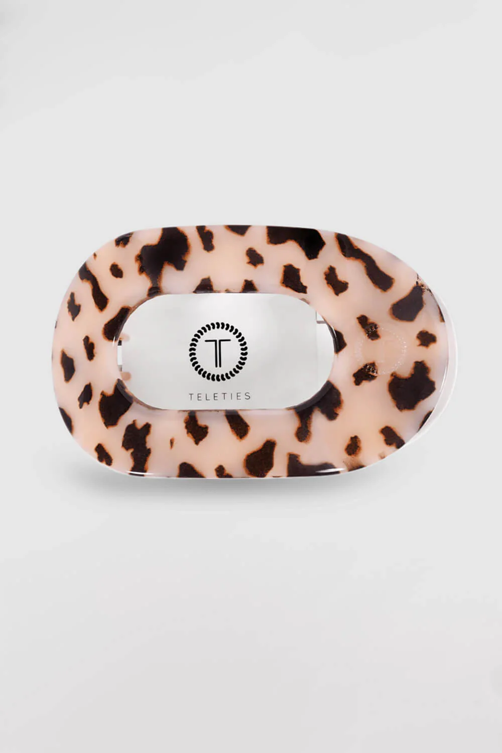 Teleties Large Flat Round Hair Clip in Blonde Tortoise | TT-FCL01-023 - Image 2