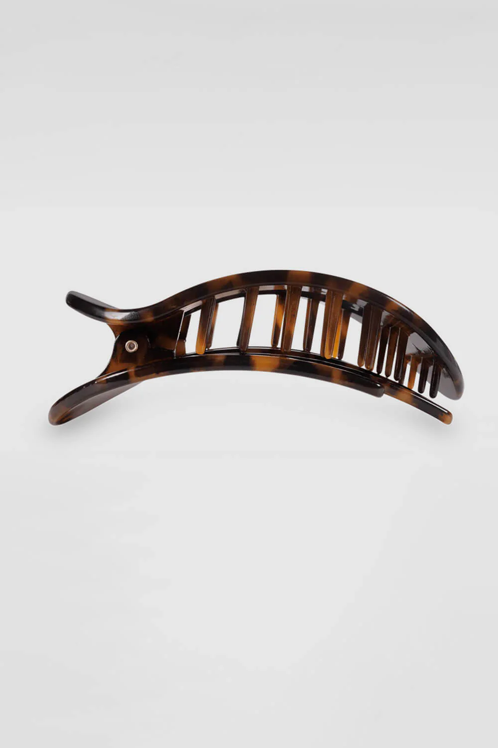 Teleties Large Flat Round Clip in Tortoise | TT-FCL01-001 - Image 4