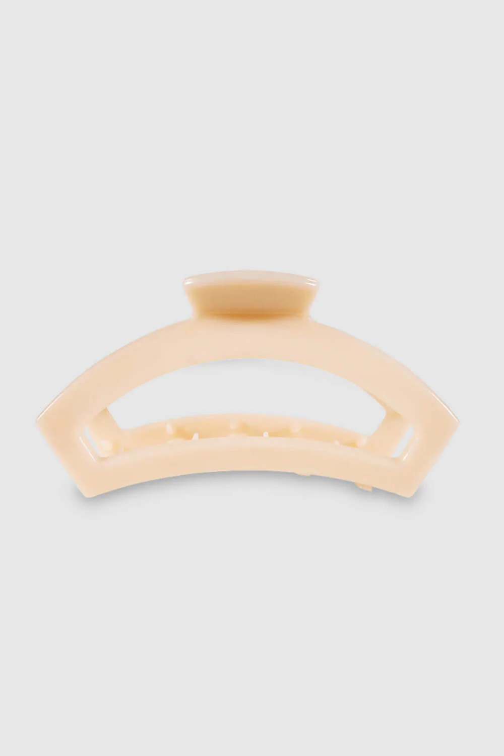 Teleties Large Open Claw Hair Clip in Almond Beige | TT-CL02-003 - Image 2