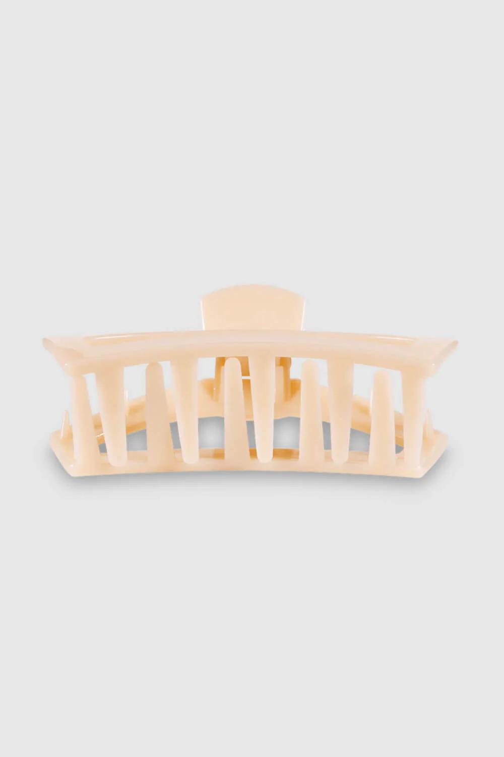 Teleties Large Open Claw Hair Clip in Almond Beige | TT-CL02-003 - Image 3