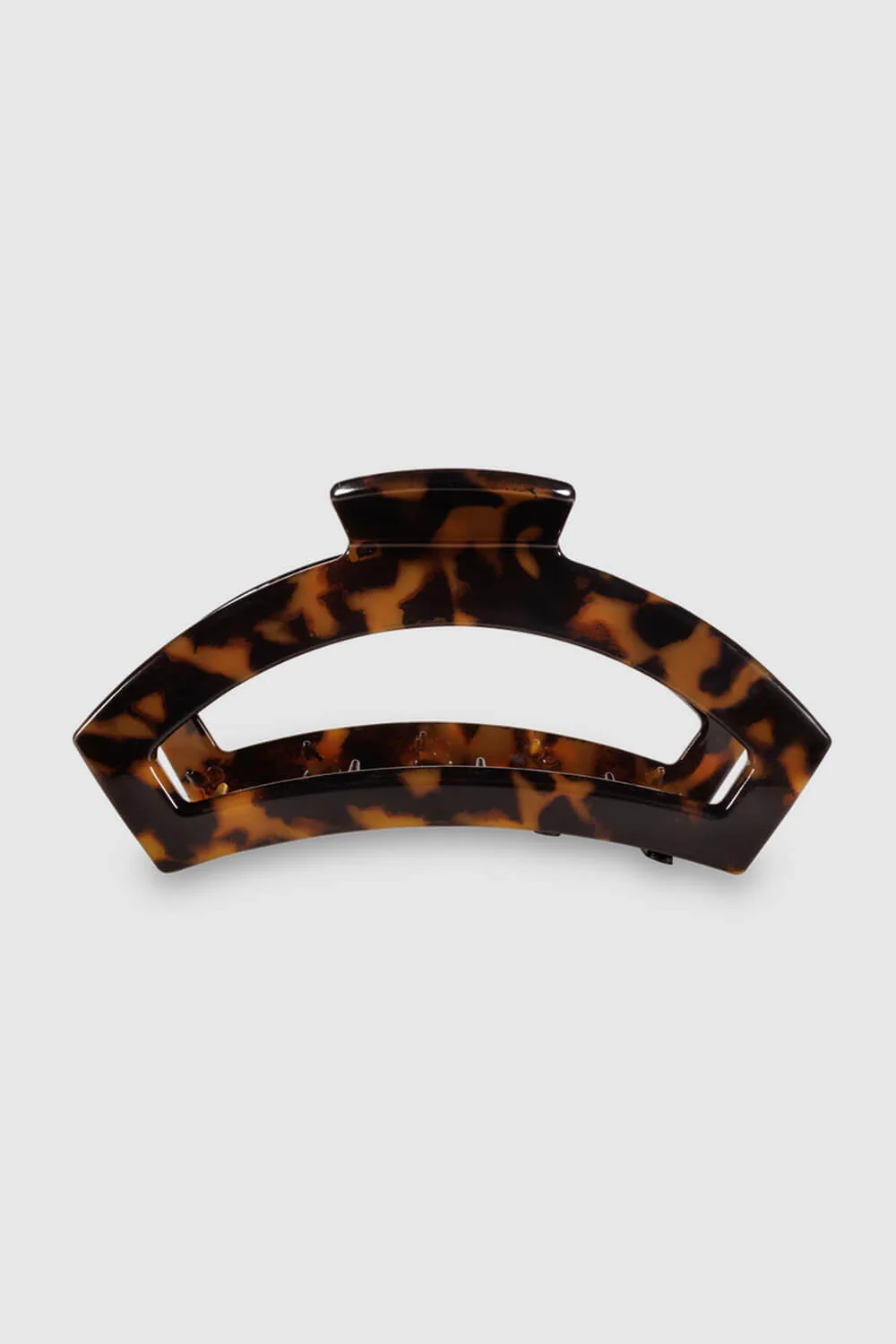 Teleties Large Open Claw Hair Clip in Tortoise Brown | TT-CL02-001 - Image 2