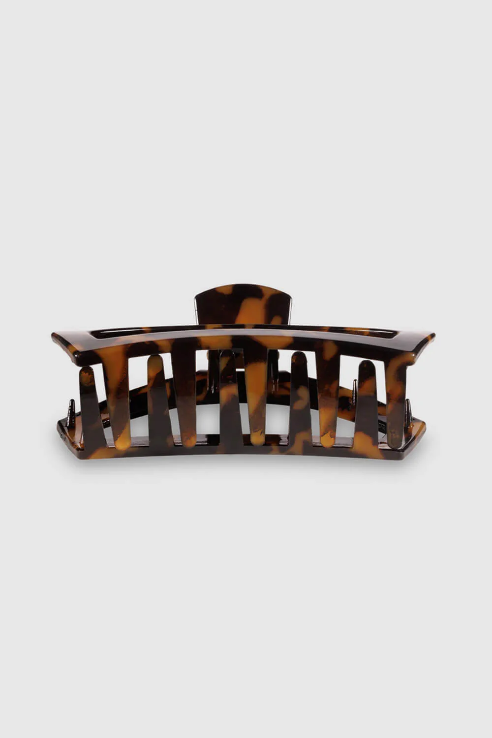 Teleties Large Open Claw Hair Clip in Tortoise Brown | TT-CL02-001 - Image 3