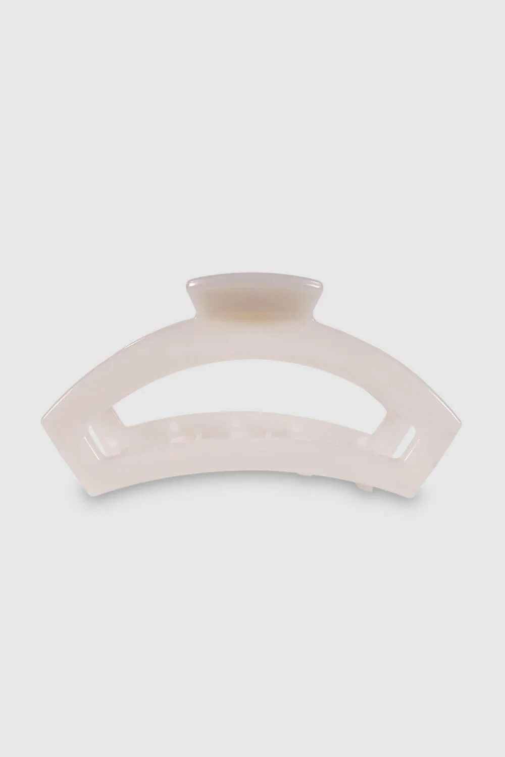 Teleties Large Open Claw Hair Clip in White | TT-CL02-004 - Image 2