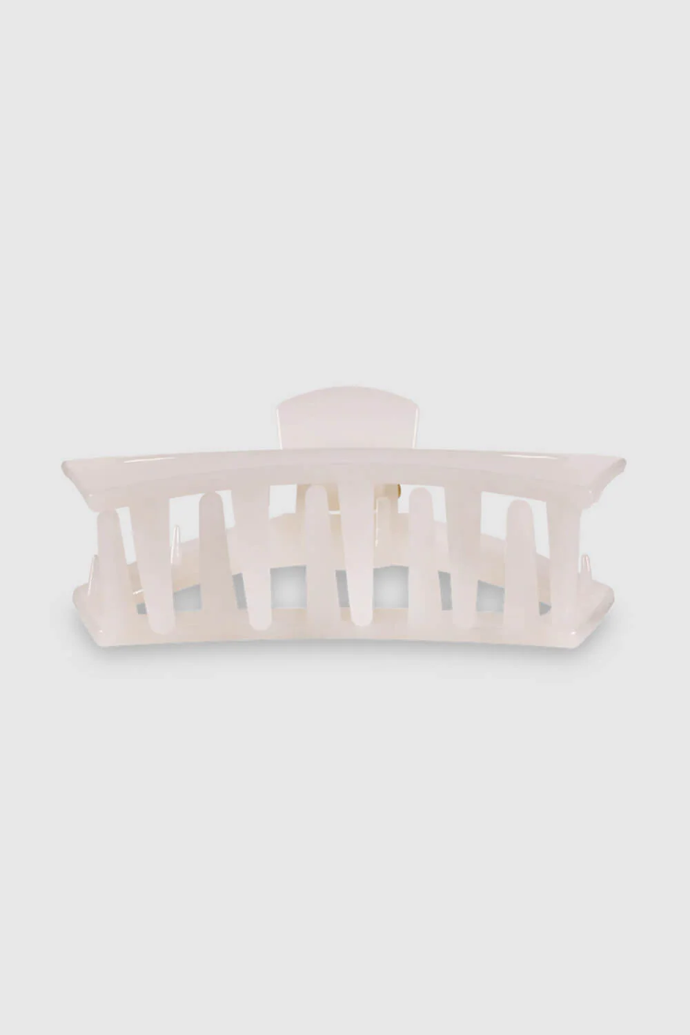 Teleties Large Open Claw Hair Clip in White | TT-CL02-004 - Image 3