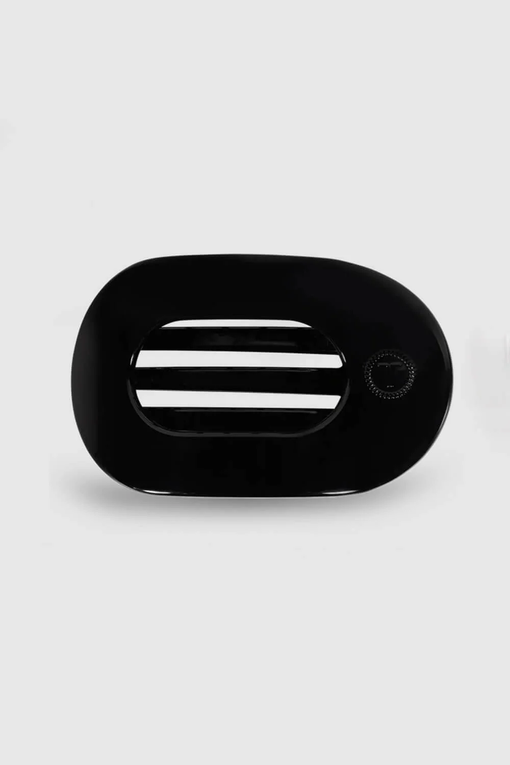 Teleties Medium Flat Round Hair Clip in Black | TT-FCM01-002 - Image 4