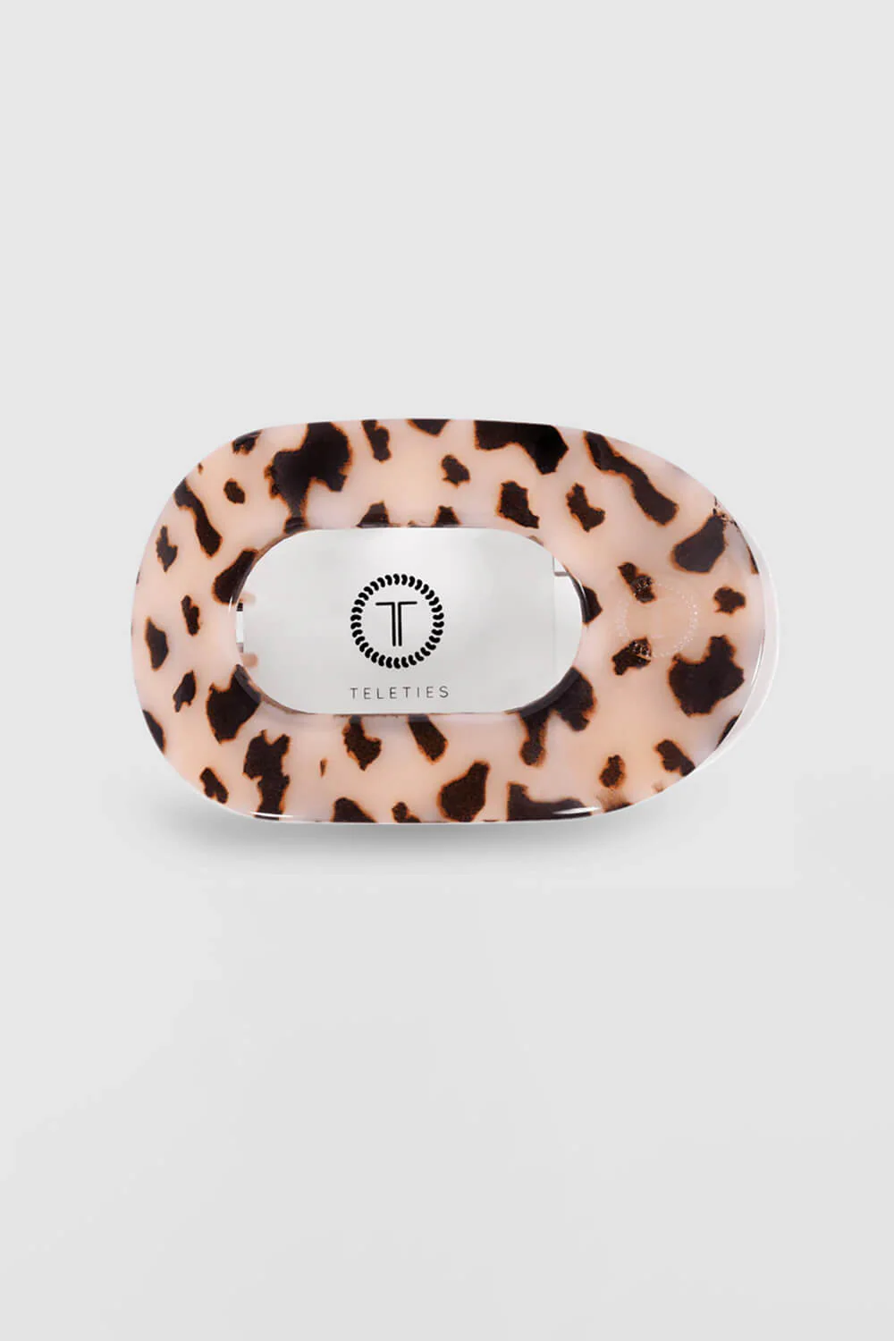 Teleties Medium Flat Round Hair Clip in Blonde Tortoise | TT-FCM01-023 - Image 2