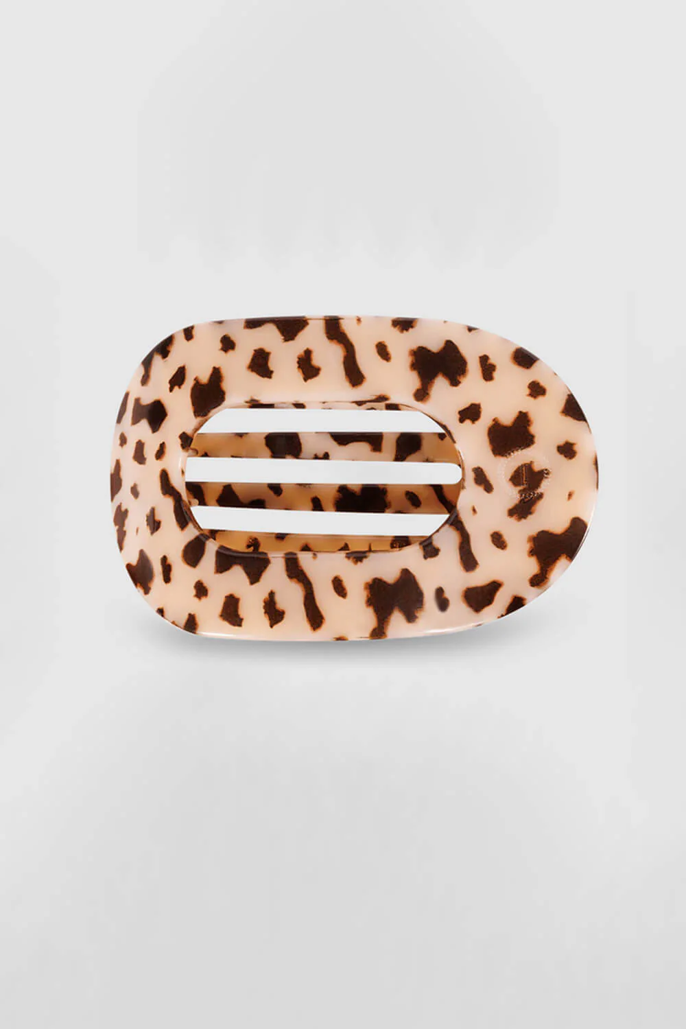 Teleties Medium Flat Round Hair Clip in Blonde Tortoise | TT-FCM01-023 - Image 3