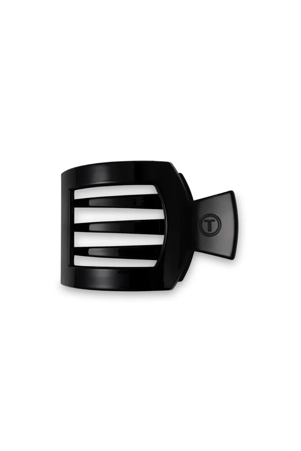 Teleties Medium Flat Square Hair Clip in Black | TT-FCM02-002 - Image 2