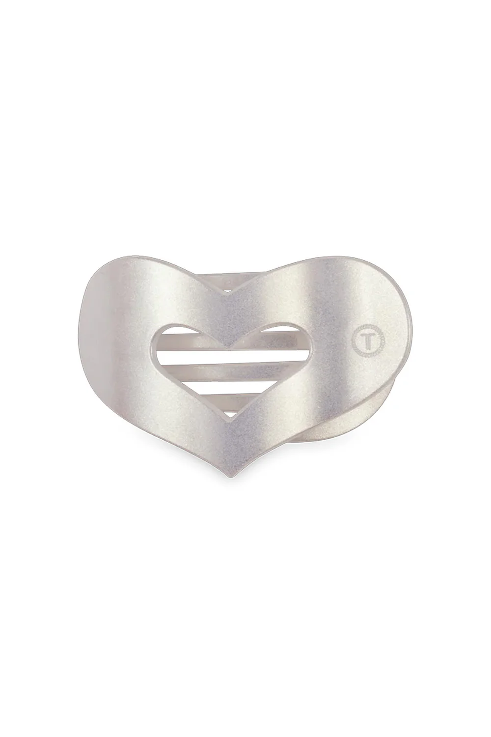Teleties Medium Heart Flat Clip in Mother of Pearl | TT-CCHEART-003 - Image 2