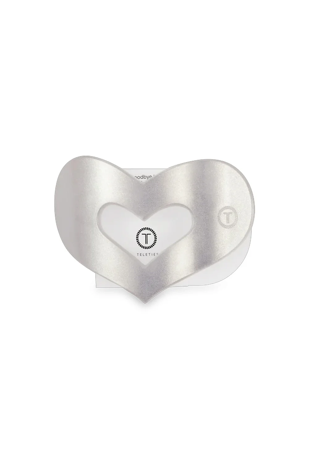 Teleties Medium Heart Flat Clip in Mother of Pearl | TT-CCHEART-003 - Image 3